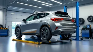 Mecânico experiente verificando o motor de um carro em uma oficina, ilustrando o conceito de manutenção preventiva automotiva para garantir a segurança e economia do veículo.