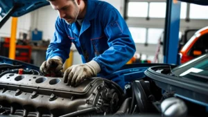 Imagem de um motor de carro moderno em primeiro plano, com um destaque gráfico na Unidade de Controle Eletrônico (ECU) e sobreposições de gráficos de dinamômetro mostrando o aumento de torque e potência após a reprogramação automotiva