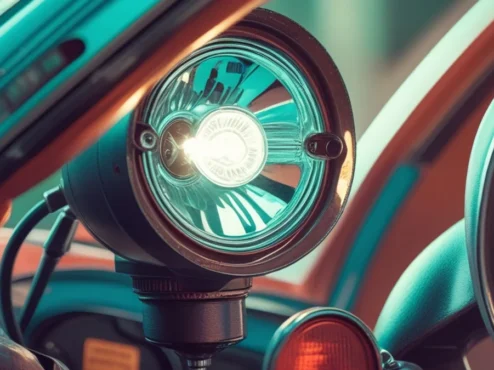 compilado-de-gambiarras-automotivas-famosas Uma montagem de fotos mostrando várias gambiarras automotivas famosas, como um farol de lanterna e um retrovisor de espelho de maquiagem, ilustrando a criatividade do brasileiro.