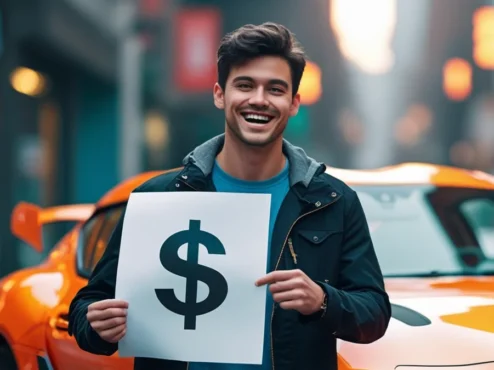 custos-essenciais-carro-ipva-licenciamento-seguro Imagem ilustrativa mostrando ícones de impostos (como um cifrão), um documento de licenciamento e um escudo de seguro, simbolizando os custos anuais de se ter um carro.