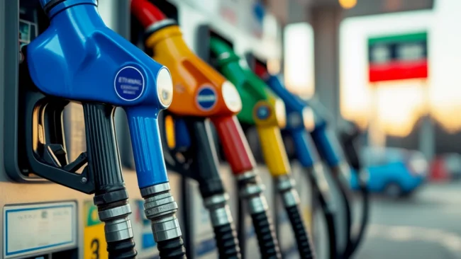 gasolina-importada-refinaria Posto de gasolina com as bombas expostas