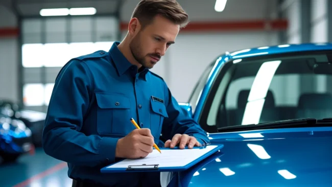 laudo-cautelar-brasil-metodologia-vistoria-diferente Representação visual de um laudo cautelar sendo analisado, com destaque para diferentes tipos de inspeção e a variedade de metodologias empregadas pelas empresas no Brasil, simbolizando a complexidade e a importância do documento.