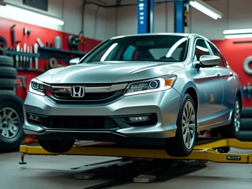 sinais-alinhamento-balanceamento-carro Imagem ilustrativa de um carro com setas indicando volante, pneus e vibrações, representando os sinais de que um carro precisa de alinhamento e balanceamento.