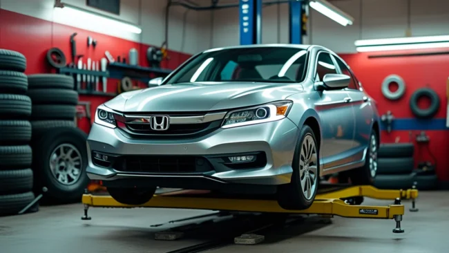 sinais-alinhamento-balanceamento-carro Imagem ilustrativa de um carro com setas indicando volante, pneus e vibrações, representando os sinais de que um carro precisa de alinhamento e balanceamento.