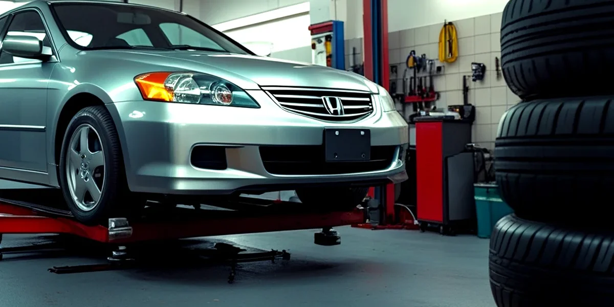 mecanico-fazendo-alinhamento-balanceamento-roda-carro-esportivo Mecânico automotivo realizando o alinhamento de direção em uma roda de carro esportivo, com equipamento de precisão, simbolizando a manutenção preventiva e a importância do alinhamento e balanceamento.