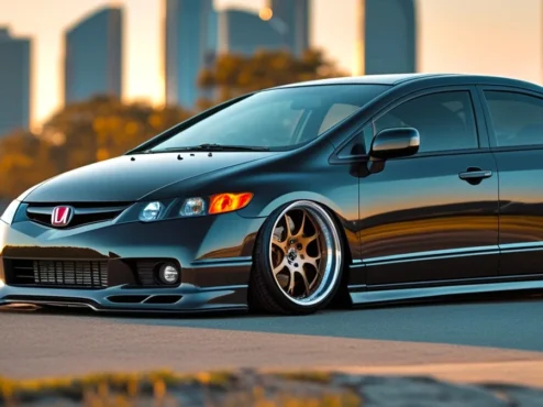 honda-civic-si-modificado-motor-vtec-tuning Honda Civic Si modificado exibindo o motor VTEC, representando a popularidade da marca no tuning automotivo japonês