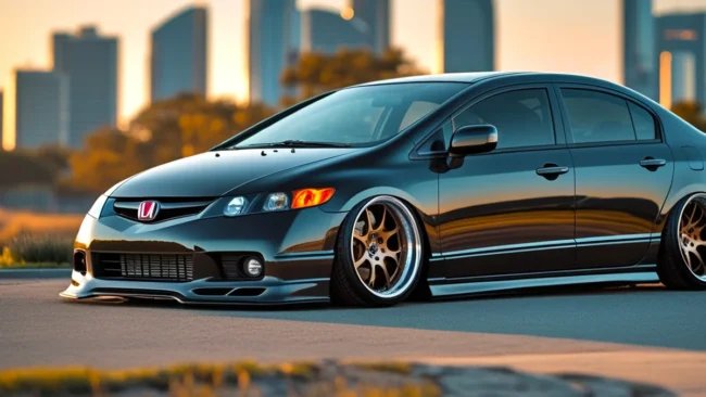 honda-civic-si-modificado-motor-vtec-tuning Honda Civic Si modificado exibindo o motor VTEC, representando a popularidade da marca no tuning automotivo japonês