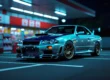 Carro de alta performance japonês de edição limitada, como um Nissan GT-R Nismo